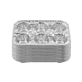 PARTY BARGAINS 6-Cup Aluminum Muffin Pans - (20 Pack) Standard Size Cupcake Aluminum Pans, Favorite Muffin Tin Size for Baking Cupcakes