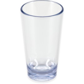 Carlisle FoodService Products Alibi Round Glass Clear Glass for Restaurants, Catering, Kitchens, Plastic, 16 Ounces, Clear
