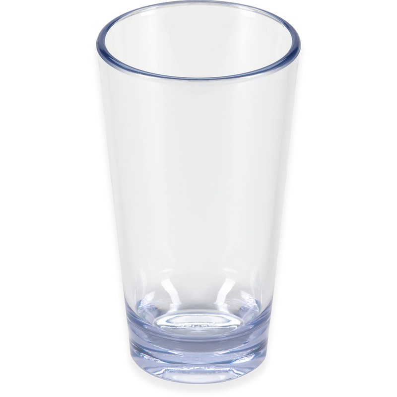 Carlisle FoodService Products Alibi Round Glass Clear Glass for Restaurants,