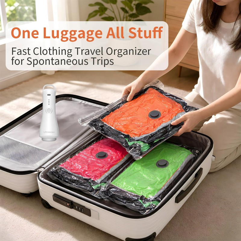 Vacuum Pump Electric for Travel Clothing Compression Storage Seal Bags