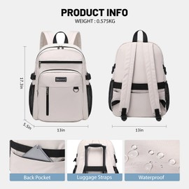 Lohol Lightweight Backpack for Teen Boys, Durable Galaxy Bookbag with 7 Pockets for School Travel (Dark Blue)