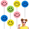Assorted Happy Face Shaped Lollipops, Rainbow Swirl Lollipop, Mixed Fruit