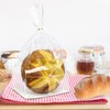 Morepack Gusseted Flat Bottom Cellophane Bags with Paper Insert 50Pcs