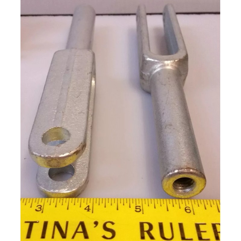 KY INTERNATIONAL NEW SET 2 YOKE ENDS STEEL 8 5/8"L