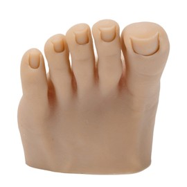 Práctica de Modelo de pie Falso, Silicona Suave pie Falso Herramienta de prótesis de Herramientas de manicura con la Mitad del pie de diseño, para Las uñas Consejos de Formación (Izquierda)