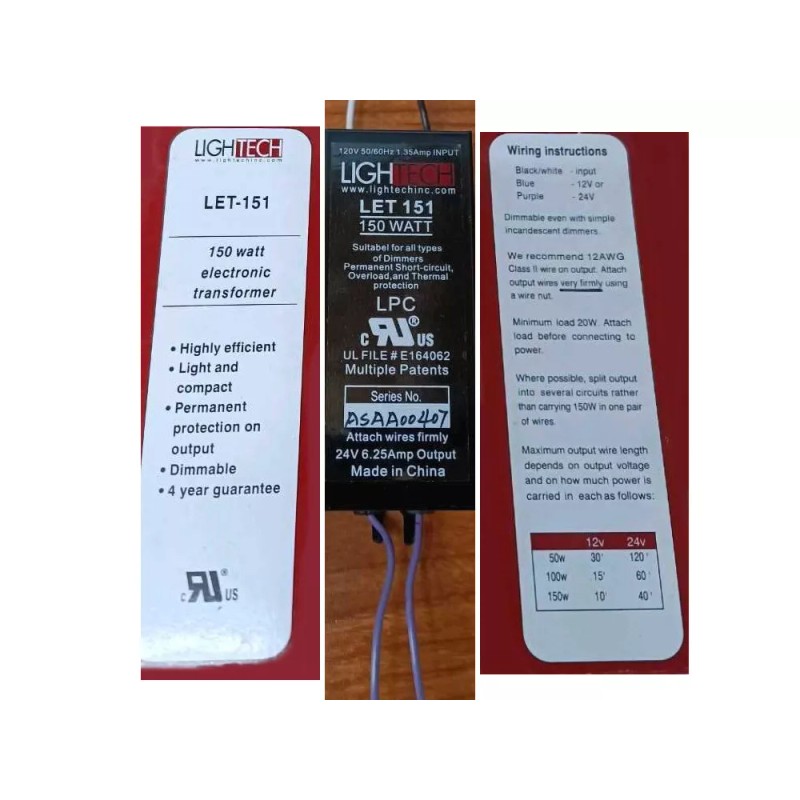 GE 66970 - Lightech 150 watt Output 120 volt Input