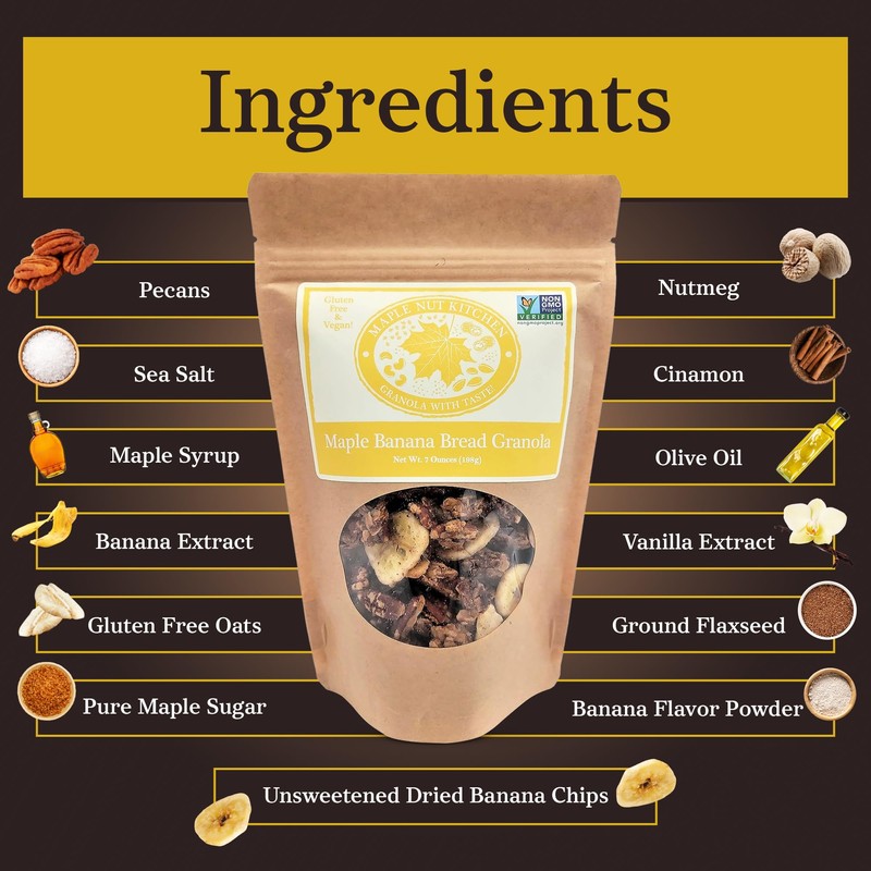 Maple Nut Kitchen Banana Bread Granola - Gluten-Free & Dairy-Free