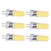 6PCS GY6.35 Bulb 5W COB Light Bulb 500lm Silicone Ceiling