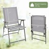 Giantex Patio Folding Chairs Set of 4, Outdoor Lawn Chairs