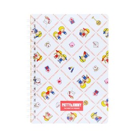 Sunstar Stationery S2642611 Sanrio Character Notebook, Ring Notebook, B6, Retro Sanrio Characters Patti & Jimmy