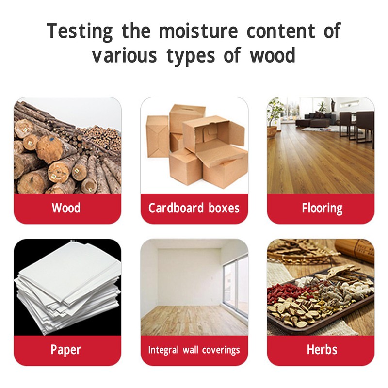 Wood Moisture Meter Pin Type LCD Digital Water Leak Detector