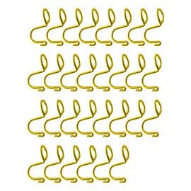 WYAN 20 pieces of Clothes Hanger Connection Hooks, Metal Coat Hangers, Space Saving Hangers, suitable for most clothes hangers (Gold)