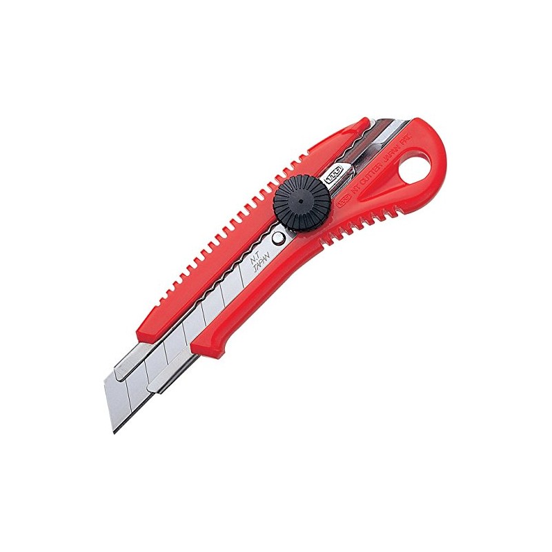 NT Cutter Heavy-Duty ABS Anti-Slip Contoured Grip Screw-Lock Utility Knife