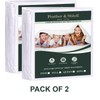 Feather & Stitch Bedding Mattress Protector Full Size (2 Pack)
