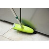 Kleensmart Easy Sweep Rotating Power Brush Broom, Green, Plastic Handle,