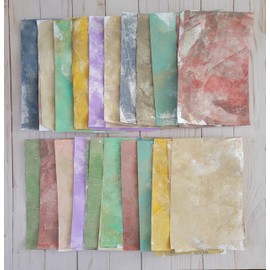 Collage Papers Hand painted Scrapbook Supplies Pack (15 A5 Pieces) for Art Journaling Bullet Junk Journal Planners DIY Paper Craft Kits Notebook Collage (Plain Neutral colors)
