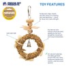 Pervue Pet Products Naturals Sound & Movement Crown Bird Toy,4"