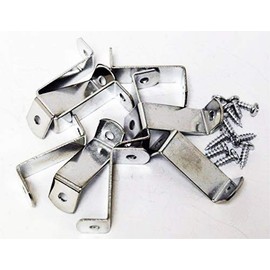 888 Corp 1.25" Canvas Offset Clips Extra Heavy Duty with Screws 10 Pack