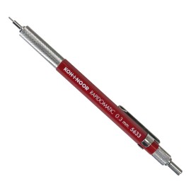 Koh-I-Noor Rapidomatic Mechanical Pencil, 3mm lead, Red, Blister Carded, 1 Each
