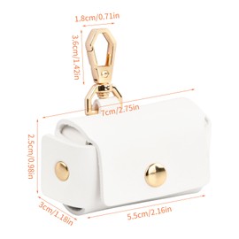 Amexo Ring Carrier Cushion for Dog Collar Ring Carrier for Pets PU Leather Ring Holder White Storage Box for Wedding Rings Couple Ring Storage Box for Marriage Proposal Engagement Wedding