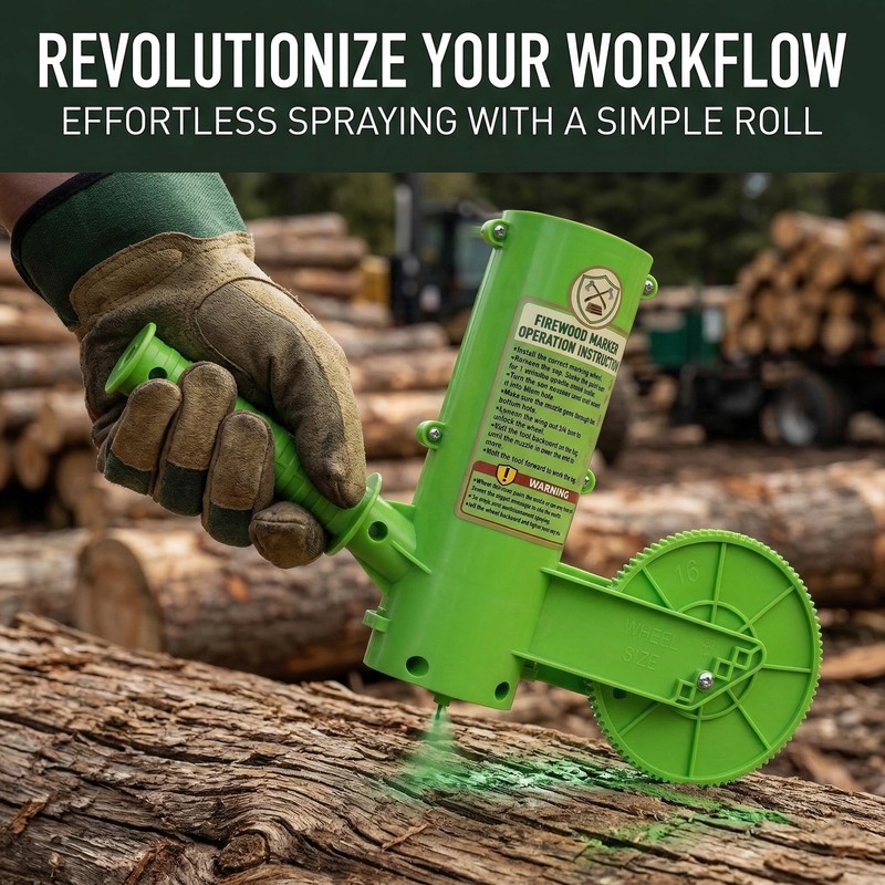 Feroca Firewood Marker Tool - Automatic Paint Marking Device with