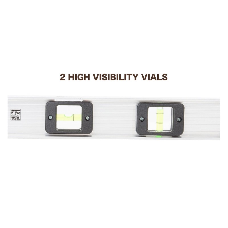 Mayes 10110 Aluminum 18 Inch Level, Proudly Made in USA