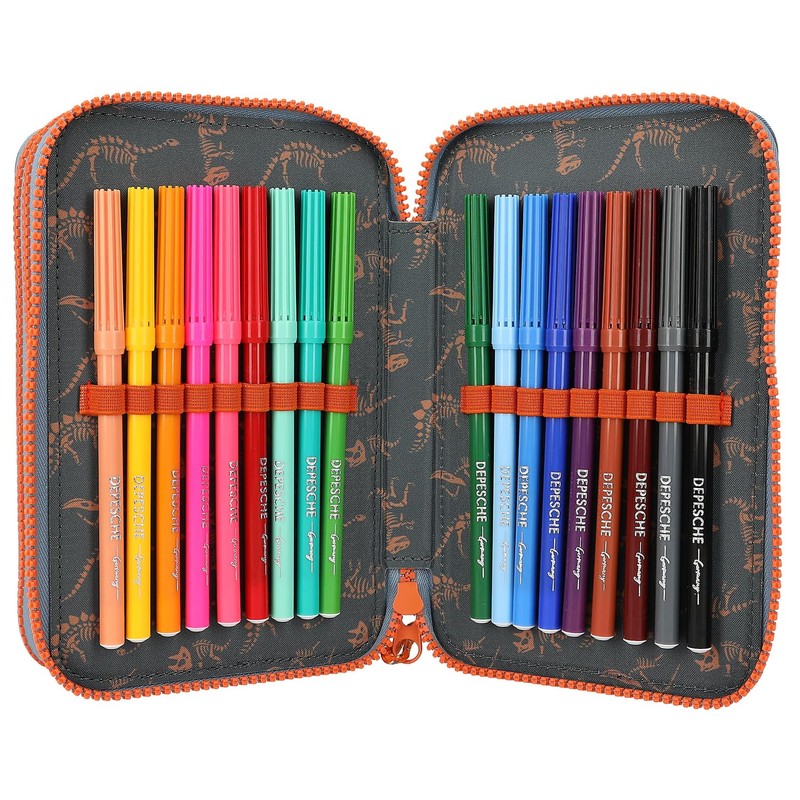 Depesche Roar 11756 Dino World 3-Compartment Pencil Case