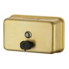 Stardrix Brushed Gold Stainless Steel Horizontal 1100ml/37oz Capacity Commercial-Grade Soap