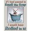 Westie pet dog funny flexible fridge magnet Christmas stocking filler