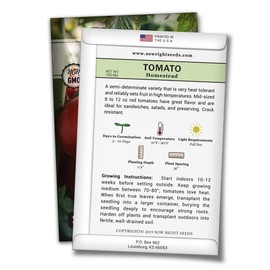 Sow Right Seeds - Homestead Tomato Seed for Planting - Non-GMO Heirloom Packet with Instructions to Plant a Home Vegetable Garden - Great Gardening Gift (1)