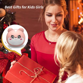 AMAFACE Wireless Earbuds for Kids,Pink Wireless Headphones with Mic Noise Reduction 36H Playtime IPX5 Waterproof Kids Headphones in Ear Earbuds for Sport Office,as Gifts for Girls Women