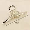B/C Hair Claw Large Butterfly (Silver, Large)