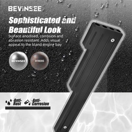 Bevinsee Spark Plug Wire Loom Holder for SBC BBC 302 305 327 350 366 396 402 427 454 Small Block Big Block, Compatible with Chevrolet, for V8 Engines Aluminum