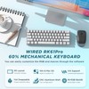 RK ROYAL KLUDGE 60% Mechanical Keyboard RK61 CNC, Wired Gaming
