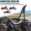DSISIMO Detachable Passenger Backrest Sissy Bar With Locked Rotary Docking