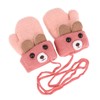 Children's Thick Double Knitted Winter Gloves with Plush, Baby Cartoon