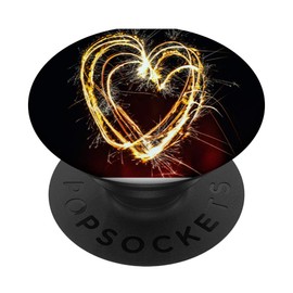 Heart Shaped Fireworks Sparkling