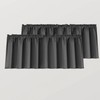 Mrs.Naturall Door Curtains for Door Window,Small Blackout Valance Curtains,Dark Grey,36