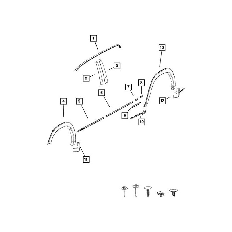 Mopar 68292929AD APPLIQUE B PILLAR