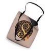 Leopard Print Floral Monogram S Letter Initial Cheetah Women Tote