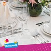 5pk White Paper Table Covers | 90x90cm Paper Tablecloths for
