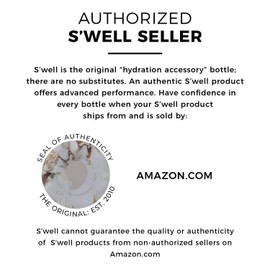 S'well Stainless Steel Water Bottle - 17 Fl Oz - Calacatta Gold - Triple-Layered Vacuum-Insulated Containers Keeps Drinks Cold for 36 Hours and Hot for 18 - BPA-Free - Perfect for the Go