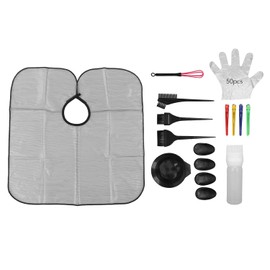 Kit Tinte Cabello, Kit de Teñido de Cabello de Tazón Mixto con Puntiagudo, Clip de Cepillo, de Capa, Herramienta de Teñido de Cabello Adecuado para Peluquerías Kit de Tinte Para el Cabello