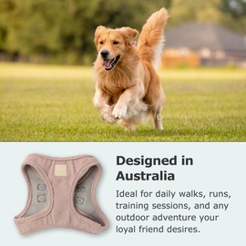 FuzzYard Life Corduroy Step in Dog Harness | Size XXS | Stylish Premium Corduroy Design in Soft Blush Perfect for Everyday Walks