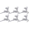 Simply Products Pack of 6 - Hanging Glitter Reindeer Christmas