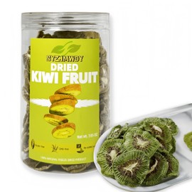 Dehydrated Dried Kiwi Slices - Pure Fruit Snack, No Added Sugar, Delicious Bites (Its Texture Is Soft) - Gluten-Free & Preservative-Free - Portable Snacks for Active Lifestyles (Resealable Jar, 200g)