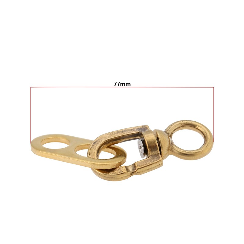 YINETTECH Pack of 2 Brass Boate Flagpole Swivels 77 mm