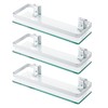 KES 3 Pack Glass Shelf for Bathroom, Glass Bathroom Shelf