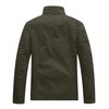 WenVen Men's Military Casual Cotton Jacket Outwear (Army Green, X-Large)