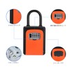 ZHEGE Key Box, Combination Type, Padlock, Dial Type, 4-Digit, Japanese